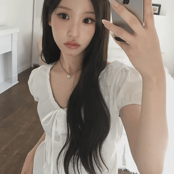 Rosle Shirred Short Sleeve Puff Blouse