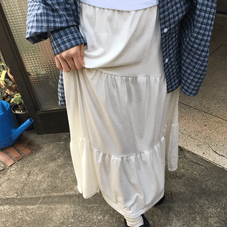 Terrani Training Shirred Long Skirt