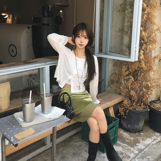 Ange Frill Ribbed Cardigan