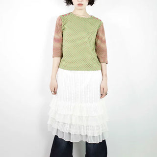 Patch Dot 3/4 Sleeve T-shirt
