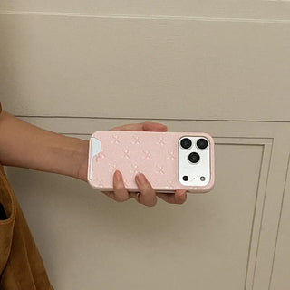 Sugar Ribbon iPhone 17 Pro Card Holder Hard Case