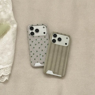 Linen Garden iPhone 17 Pro Card Holder Hard Case