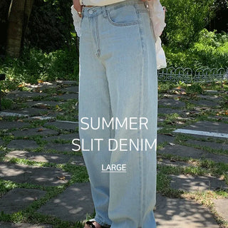 LIKEMENT Icing Tencel Light Blue Wide Denim