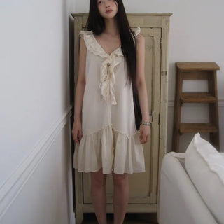 Roman Rough Frill Midi Dress