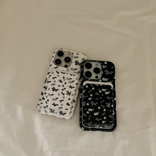 Blueberry Mood MagSafe Card Slot Wallet Pocket Case