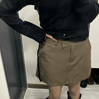 Timmy Low-Rise Cotton Skirt Pants