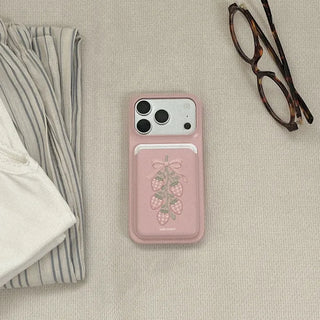 Strawberry Picnic MagSafe Hard Phone Case for iPhone 17 Pro