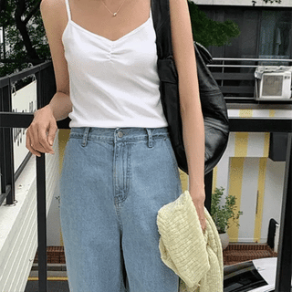 Avid Cotton Shirred Sleeveless