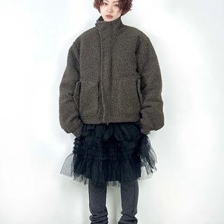 Bué high-neck wool jacket