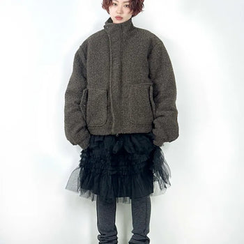 Bué high-neck wool jacket