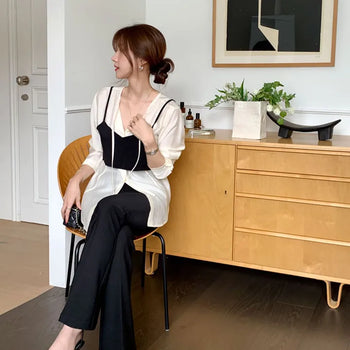 Letter strap bustier