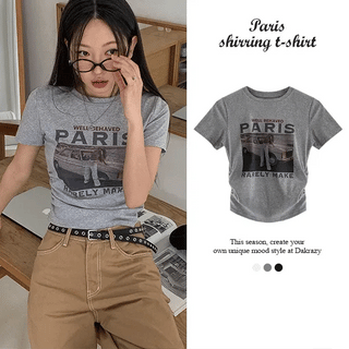 Paris Shirred T-shirt