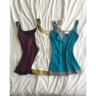 Natsun Button Strap Sleeveless
