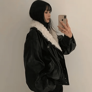 Bring Fur Leather Shearling Jacket