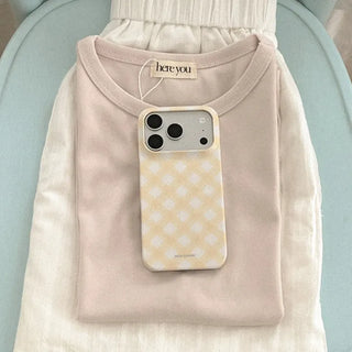 Cotton Check iPhone 17 Pro Hard Case