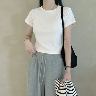 Going Ribbed Slim Short Sleeve Tshirt