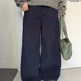 Velvis Pintuck Rivet Corduroy Wide Pants