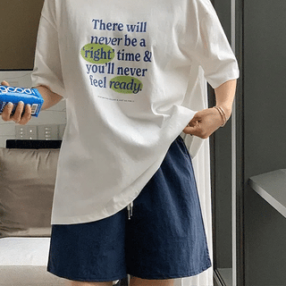Michigan Pigment Print Loose Fit Short Sleeve Tshirt