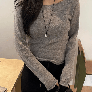 Kino Punched Roll-up Wool Inner Knit