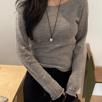 Kino Punched Roll-up Wool Inner Knit