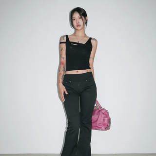STRIPE LOWWAISTED BOOTCUT Striped Low-Rise Bootcut OOT OOTJ