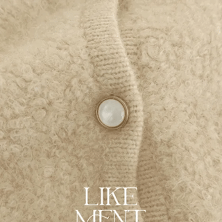 LIKEMENT Butter Premium Winter Tweed Cardigan