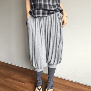 SYRUP Jogger Capri Pants  | Harem Pants Capri Pants Mintcore Color Pop