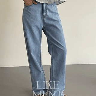TLoft Summer Slit Navy Cotton Straight Pants