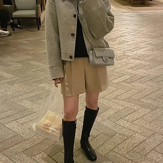 Eyed Midi Heel Long Boots