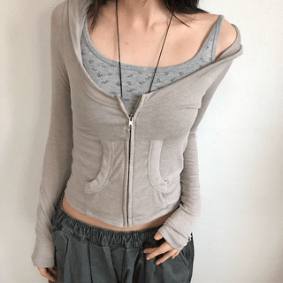 LIT Slim Fit Zip-up Hoodie