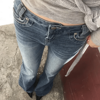 TAPE Low-rise bootcut
