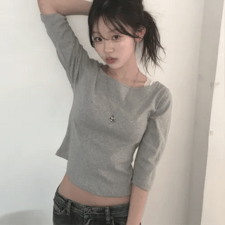 Ray 3-4 Boat Neck Slim T-shirt