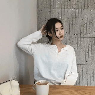 Door wool collar knit