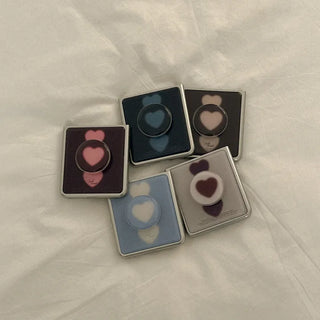 [SET] hazy hearts Foldable Fold 8 Silver MagSafe Bumper Case + MagSafe Epoxy Tok