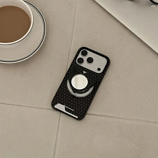 Basic Polka MagSafe Card Phone Case for iPhone 17 Pro Hard