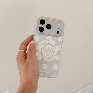 Vintage Rose iPhone 17 Pro Clear Translucent Jelly Case