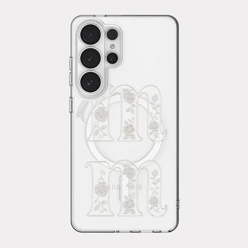 [mm] Rosy Lace MagSafe Clear Jelly Hard Phone Case for iPhone 17 Pro