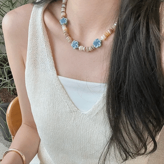 Surf gemstone necklace
