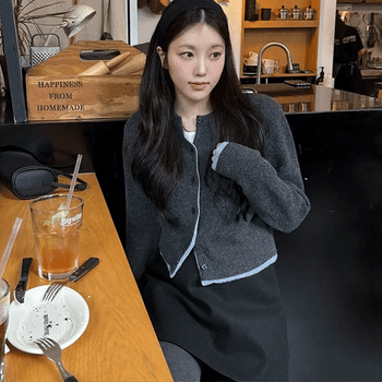Runt Color Block Wool Cardigan