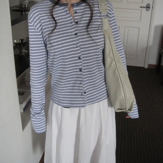 Pastel Striped Cardigan