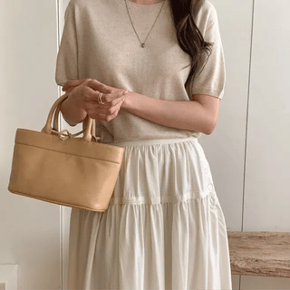 LIKEMENT Ness Wholegarment VNeck Short Sleeve Knit
