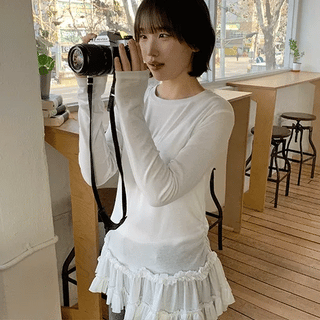 Tenkoi Frill Layered T-shirt