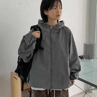 Alvin Two-Way Hooded Over Windbreaker Jumper