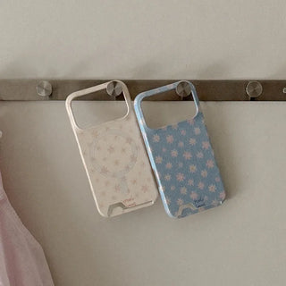 Cozy Flower iPhone 17 Pro Card Holder Hard Case
