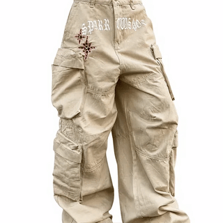 Leopard pearl fur pants