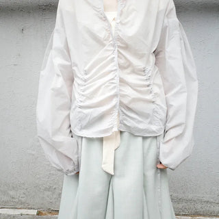 Shirred wind jumper