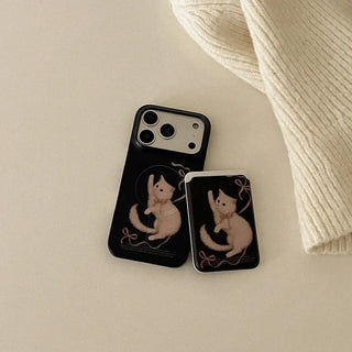 Velvet Kitten MagSafe Hard Phone Case for iPhone 17 Pro