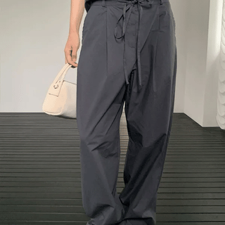 Mute Satin Wide Elastic Waist Pants