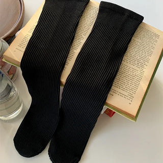 Ribbed Long Knee Socks