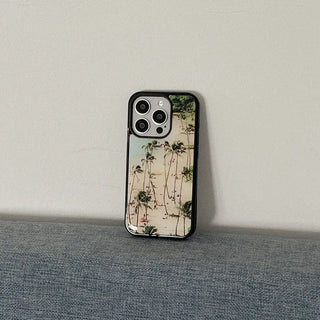 Summer Breeze iPhone 18 MagSafe Black Bumper Case